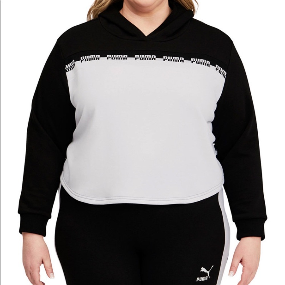 Puma Black and White Women's Hoodie